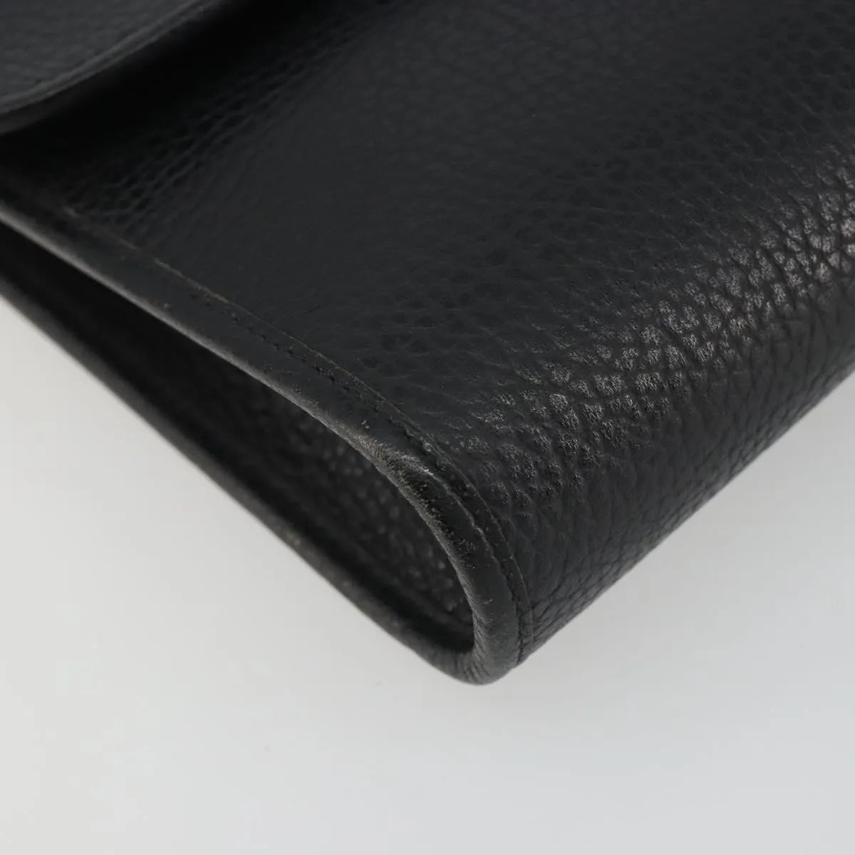 Christian Dior Vintage CD Flap Leather, Black, Leather, Shoulder Bag