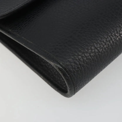 Christian Dior Vintage CD Flap Leather, Black, Leather, Shoulder Bag