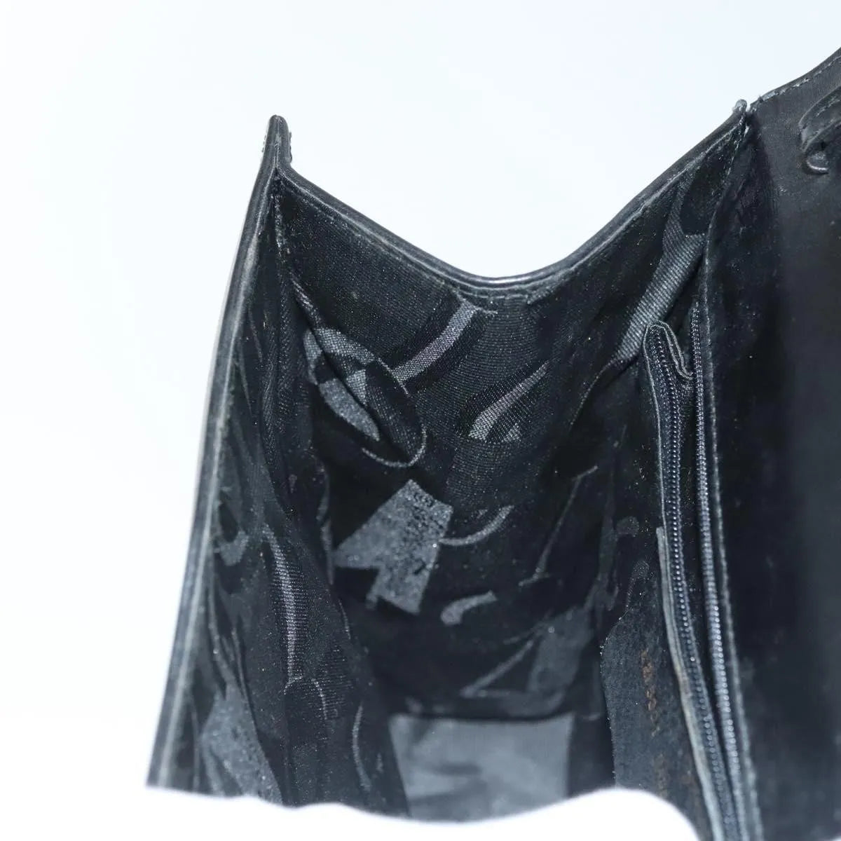 Salvatore Ferragamo Vala Leather, Black, Leather, Handbag