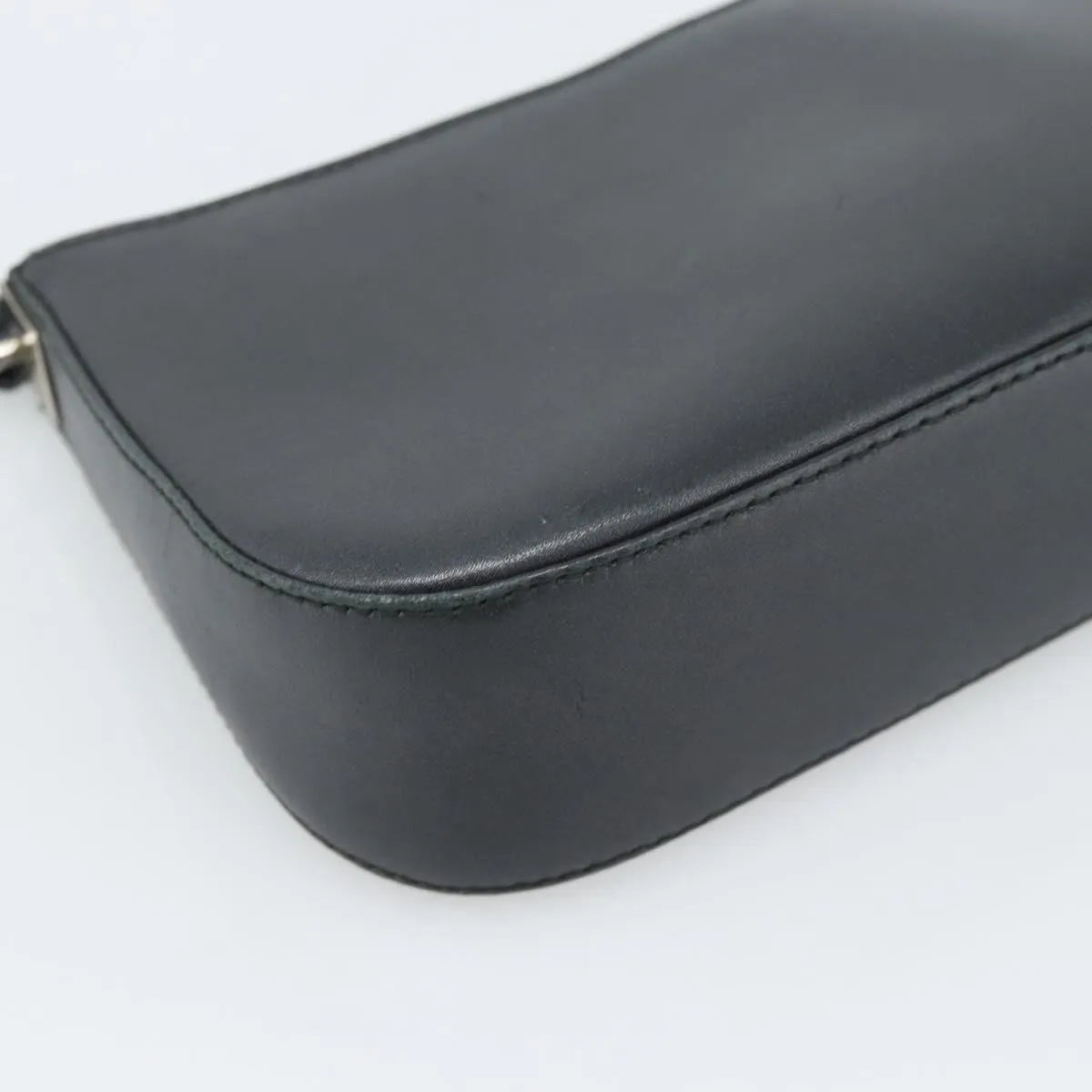 Salvatore Ferragamo Gancini Leather, Black, Leather, Shoulder Bag