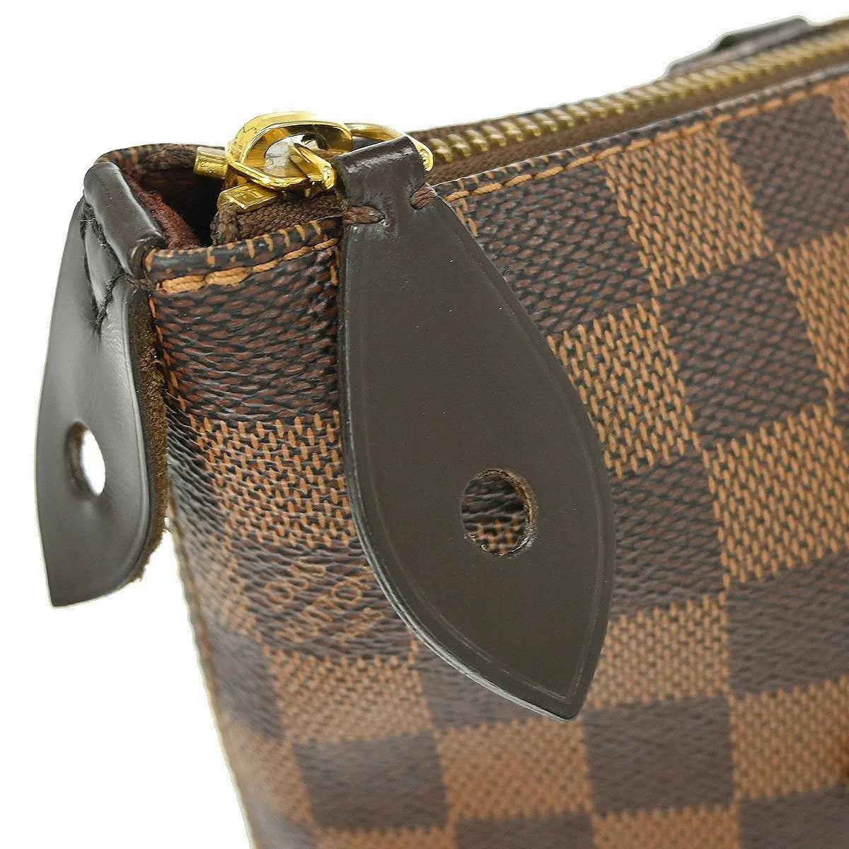 Louis Vuitton Iena Tote Damier, Brown, Canvas, Tote Bag