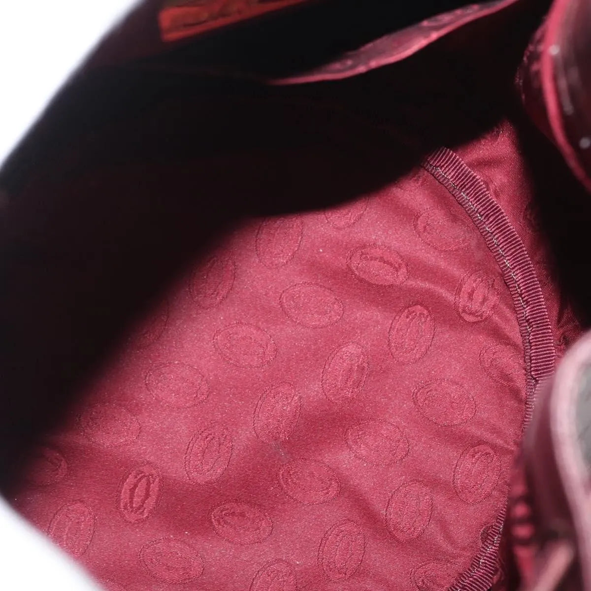 cartier Must de cartier Leather, Burgundy, Leather, Shoulder Bag