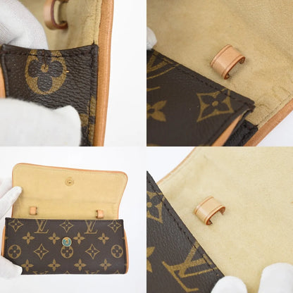 Louis Vuitton Twin Monogram Canvas, Brown, Canvas, Clutch