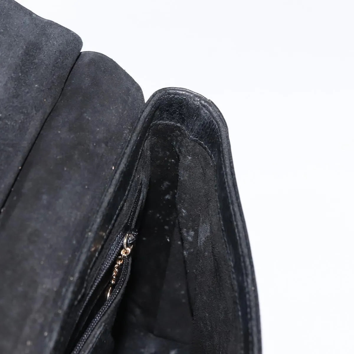 Gucci Vintage Bamboo Handle Leather, Black, Leather, Handbag