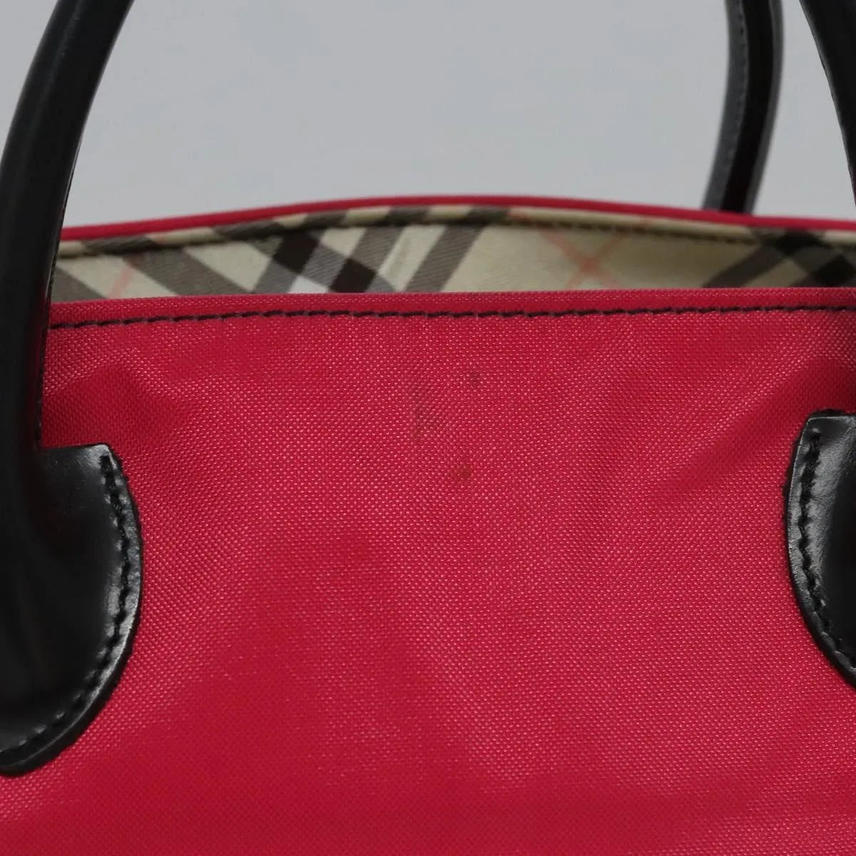 Burberry Blue Label Nylon, Pink, Nylon, Tote Bag