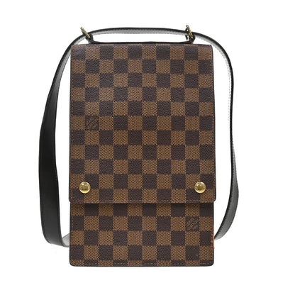 Louis Vuitton Portobello Messenger Damier, Brown, Canvas, Clutch