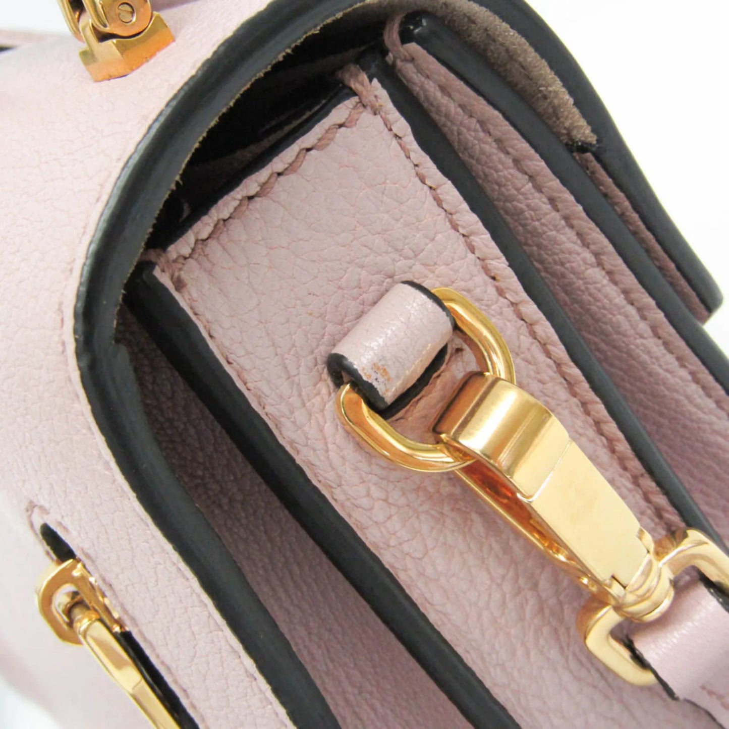 Miu Miu Madras Convertible Compartment Top Handle Leather, Pink, Leather, Handbag