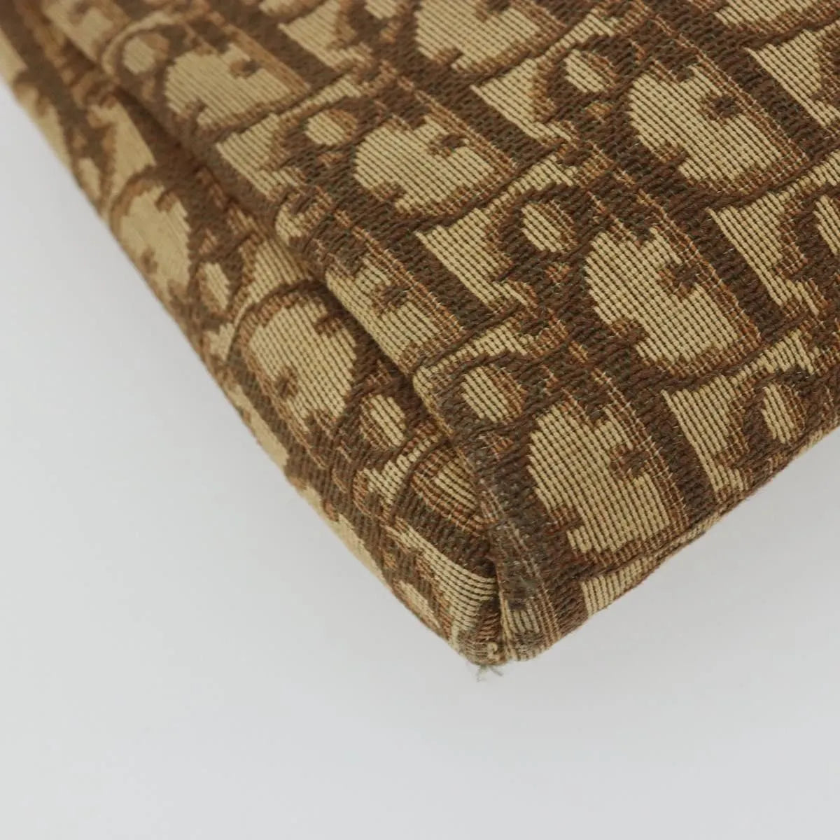 Christian Dior Vintage Trotter Canvas, Brown, Canvas, Clutch