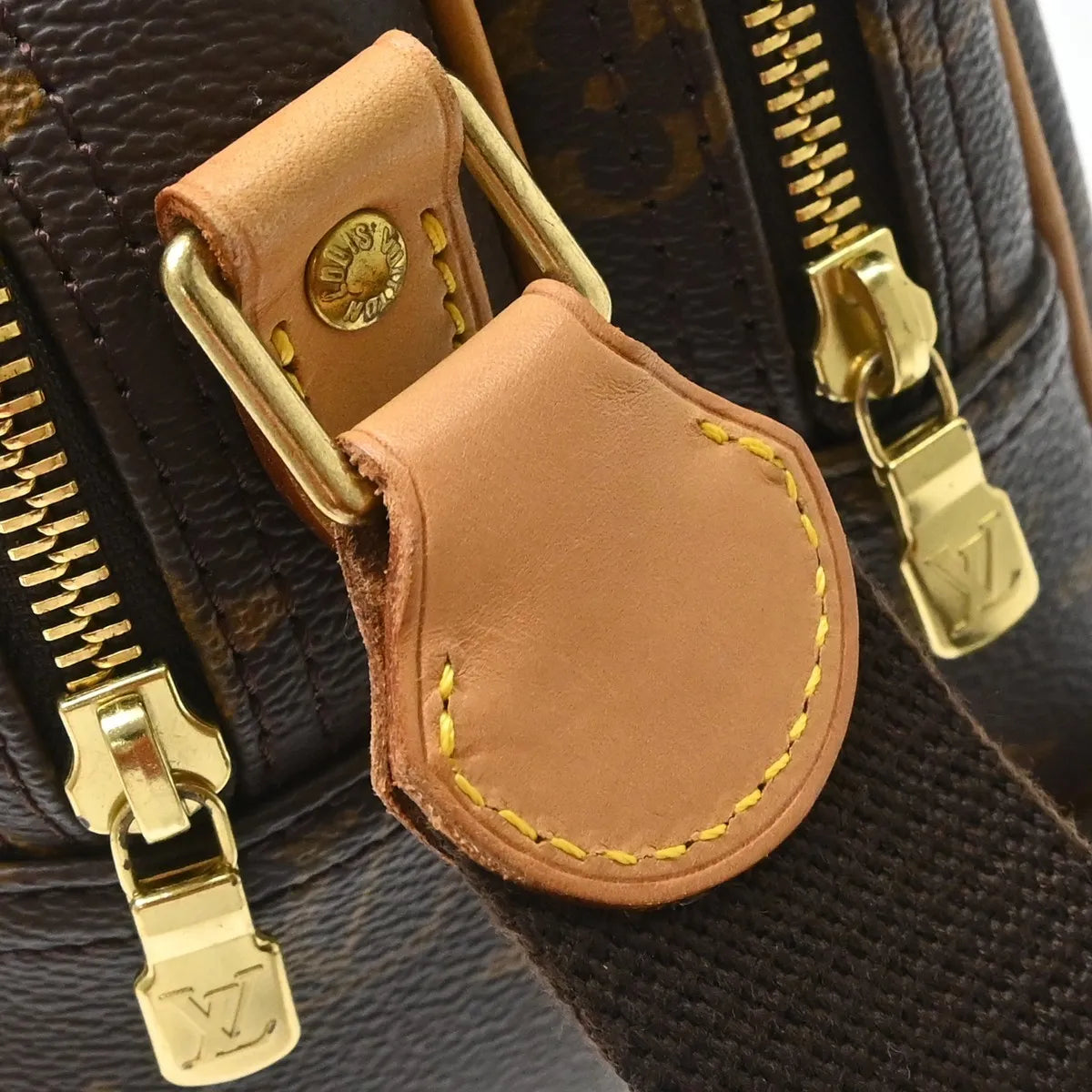 Louis Vuitton Reporter Monogram, Brown, Canvas, Shoulder Bag