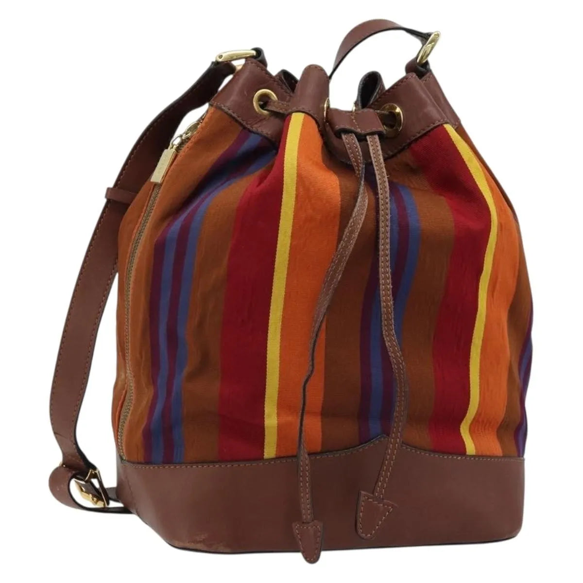 Celine Vintage Canvas, Multicolour, Canvas, Shoulder Bag