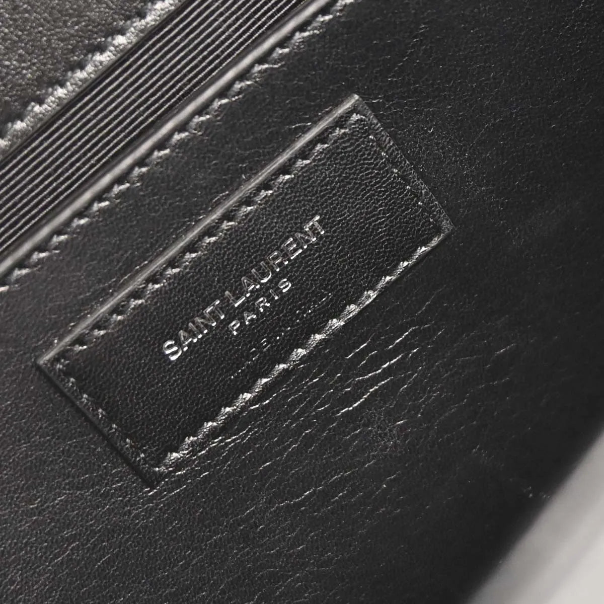 Saint Laurent Kate leather, Black, Leather, Shoulder Bag