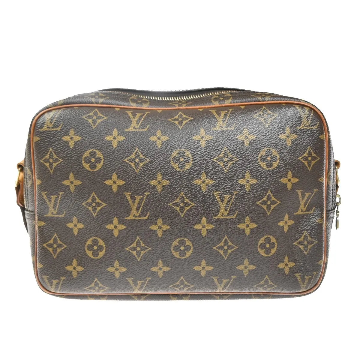 Louis Vuitton Reporter Monogram Canvas, Brown, Canvas, Shoulder Bag