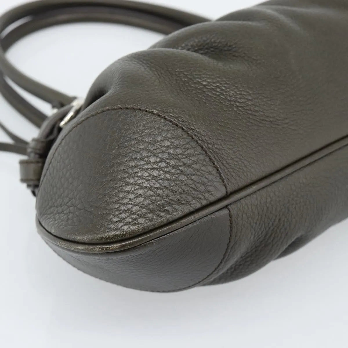 Salvatore Ferragamo Marisa Leather, Khaki, Leather, Handbag