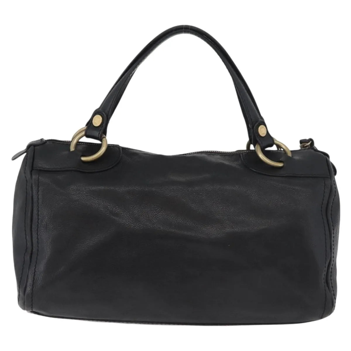 Celine vintage Leather, Black, Leather, Handbag
