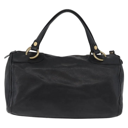 Celine vintage Leather, Black, Leather, Handbag