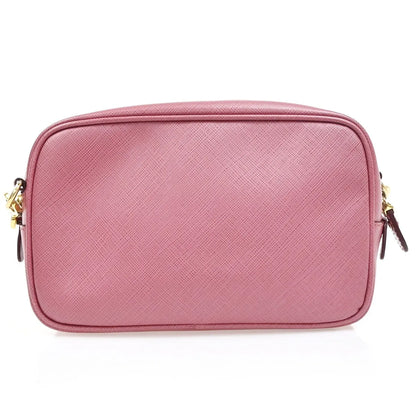 Salvatore Ferragamo Gancini Leather, Pink, Leather, Shoulder Bag