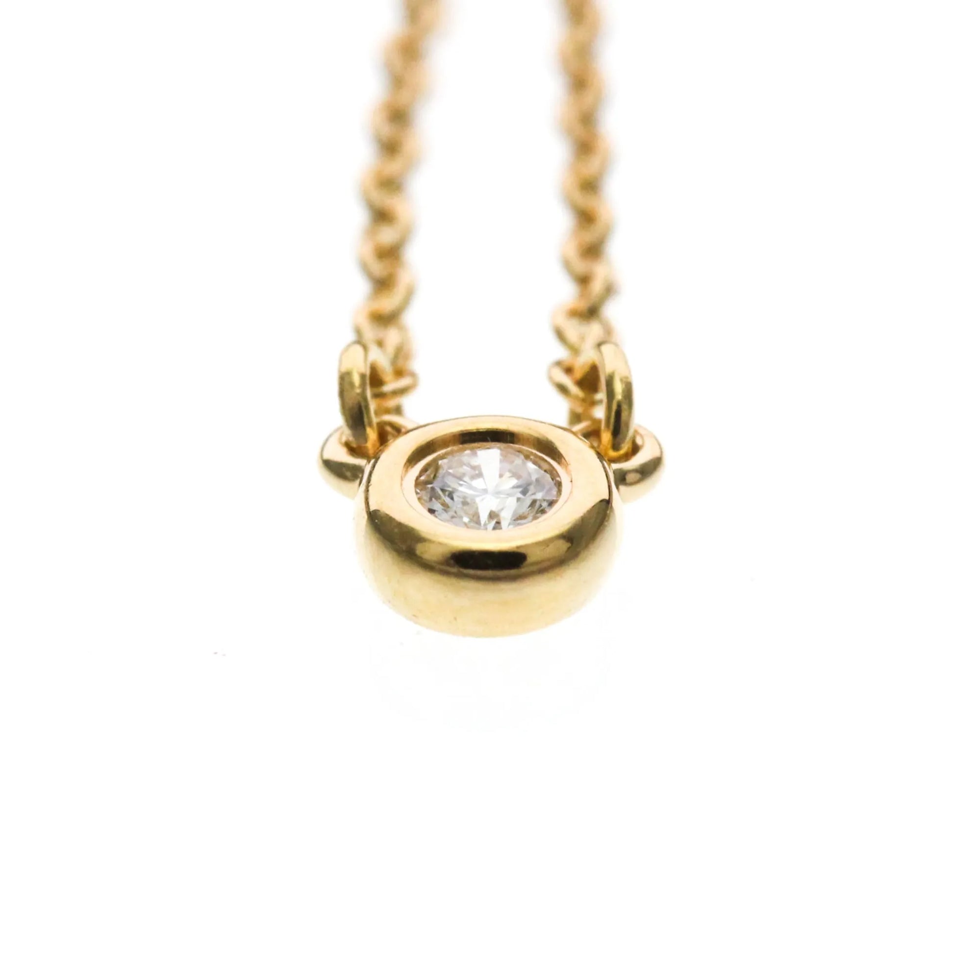 Tiffany & Co. Elsa Peretti Diamonds By The Yard 18K Rose Gold with Diamond, Gold, Pink Gold, Necklace