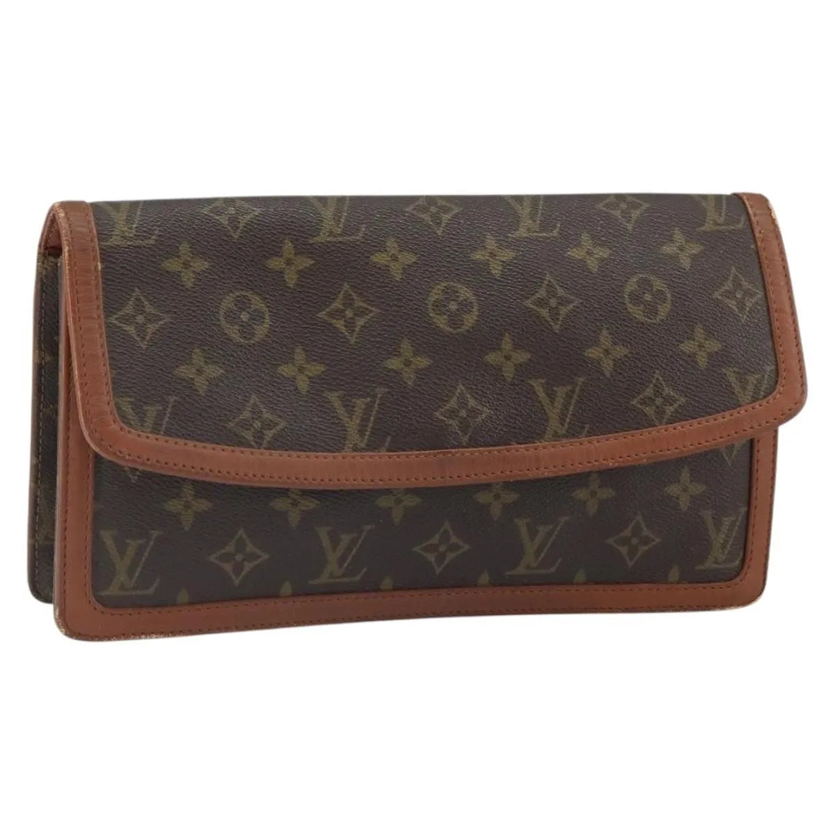Louis Vuitton Dame Pochette Monogram Canvas, Brown, Canvas, Clutch