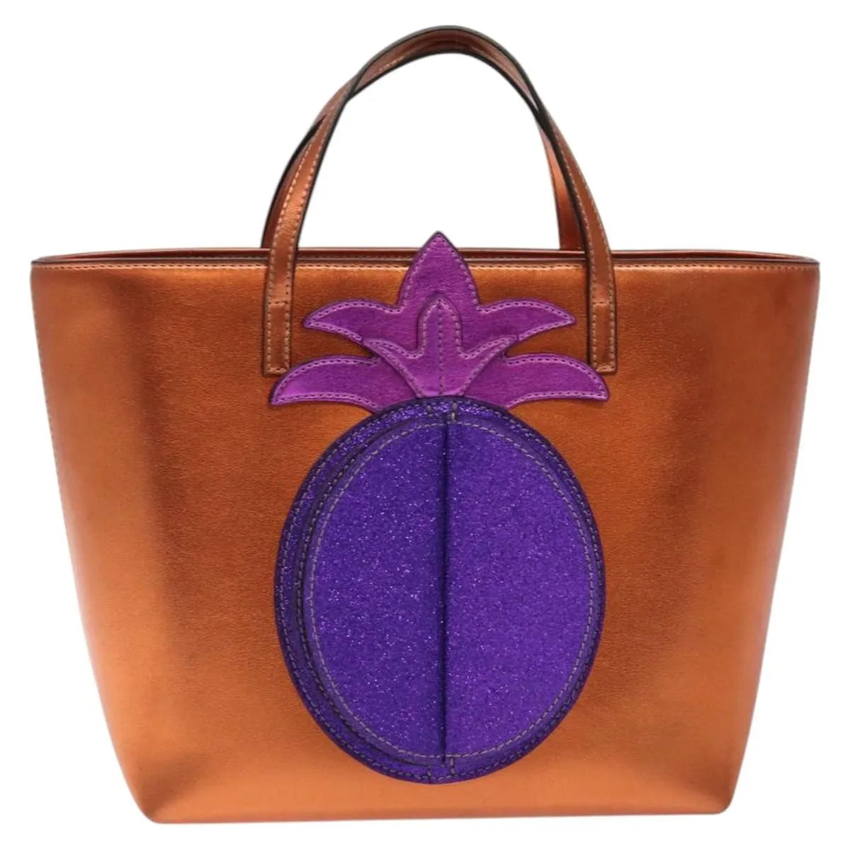 Gucci Children's Rainbow Tote Printed Leather, Copper, Leather, Handbag