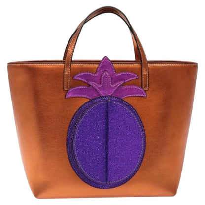 Gucci Children's Rainbow Tote Printed Leather, Copper, Leather, Handbag