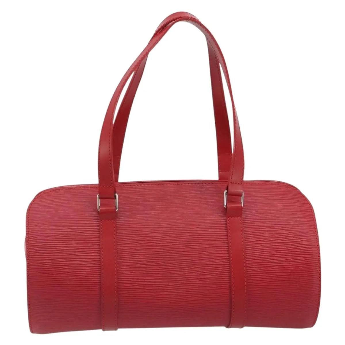 Louis Vuitton Soufflot Epi Leather, Red, Leather, Handbag