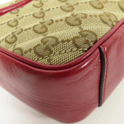 Gucci GG marmont Canvas, Beige, Canvas, Shoulder Bag