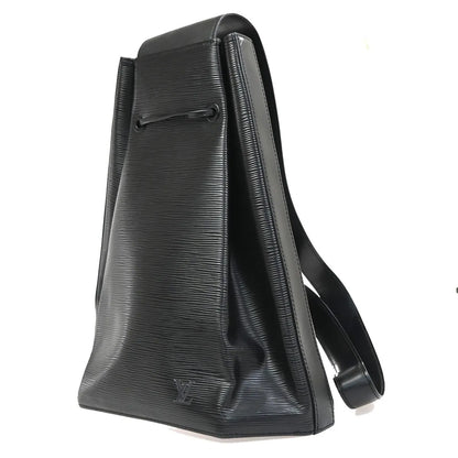 Louis Vuitton Sac a Dos Drawstring Epi Leather, Black, Leather, Backpack