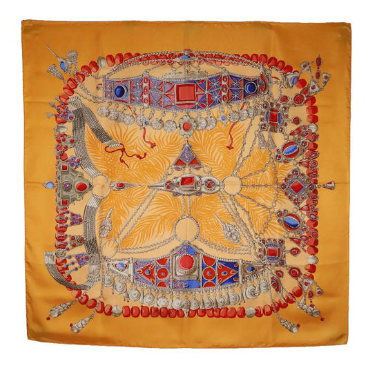 Hermes Carré 90 Silk multicolor, Multicolour, Silk, Scarf