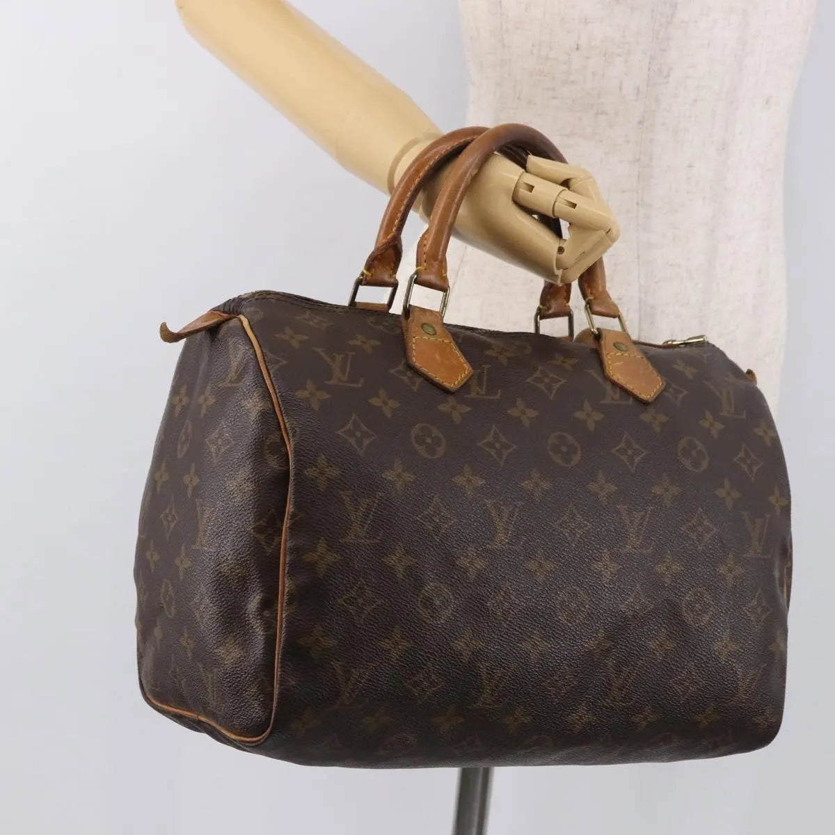 Louis Vuitton Speedy Monogram Canvas, Brown, Canvas, Handbag