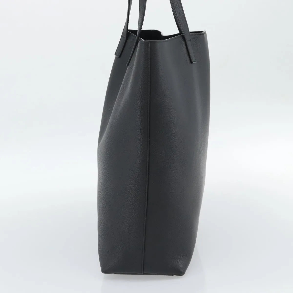 Saint Laurent Bold Tote Leather, Black, Leather, Tote Bag