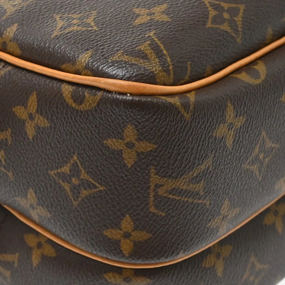 Louis Vuitton Reporter Monogram, Brown, Canvas, Shoulder Bag
