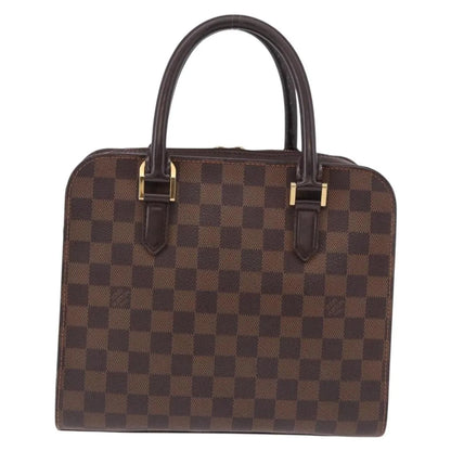 Louis Vuitton Triana Damier, Brown, Canvas, Handbag