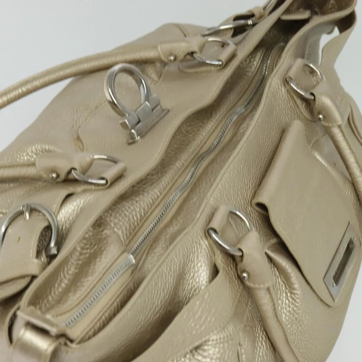 Salvatore Ferragamo Gancini Tote Leather, Multicolour, Leather, Tote Bag