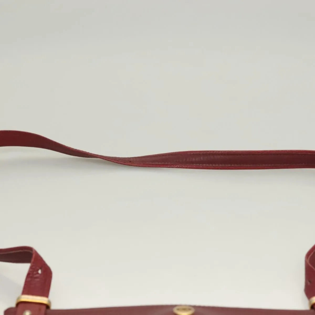 cartier Vintage must de Cartier Leather, Burgundy, Leather, Shoulder Bag