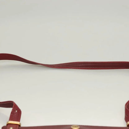 cartier Vintage must de Cartier Leather, Burgundy, Leather, Shoulder Bag
