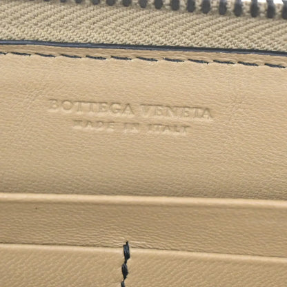 Bottega Veneta Intrecciato Long Zip Leather, Brown, Leather, Wallet