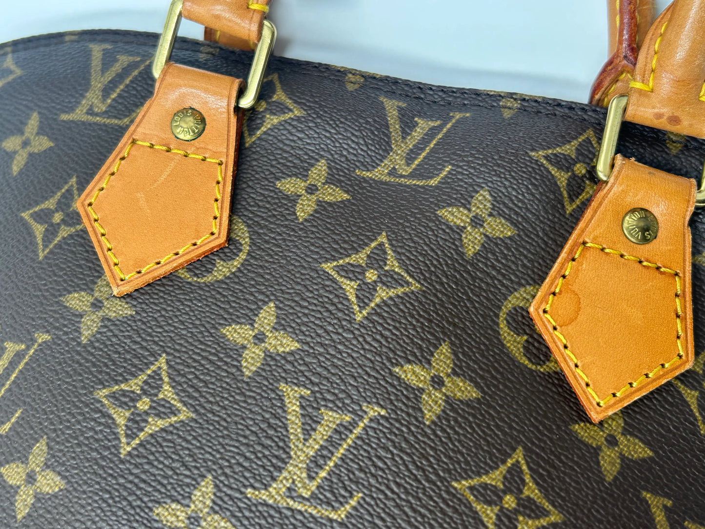 Louis Vuitton Alma Monogram Canvas, Brown, Canvas, Handbag