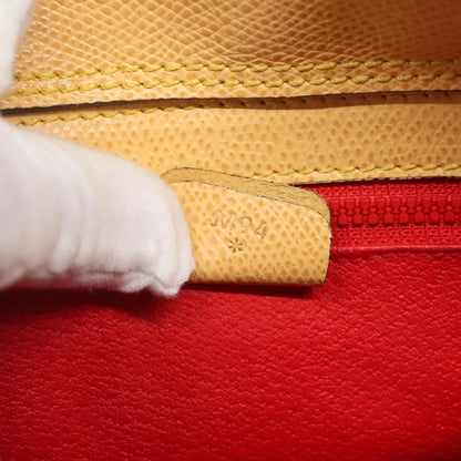 Celine Vintage Turnlock Leather, Yellow, Leather, Handbag