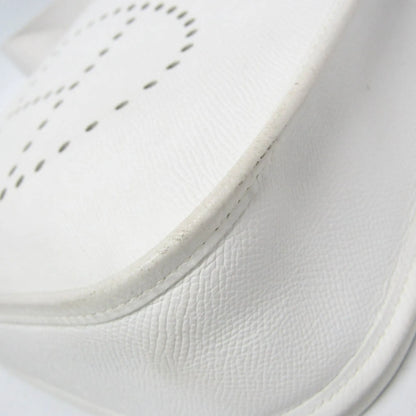 Hermes Evelyne Bag Gen II Epsom, White, Leather, Shoulder Bag