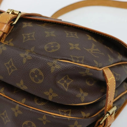 Louis Vuitton Saumur Monogram Canvas, Brown, Canvas, Shoulder Bag