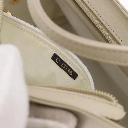 Fendi Vintage Handbag Leather, Beige, Leather, Handbag