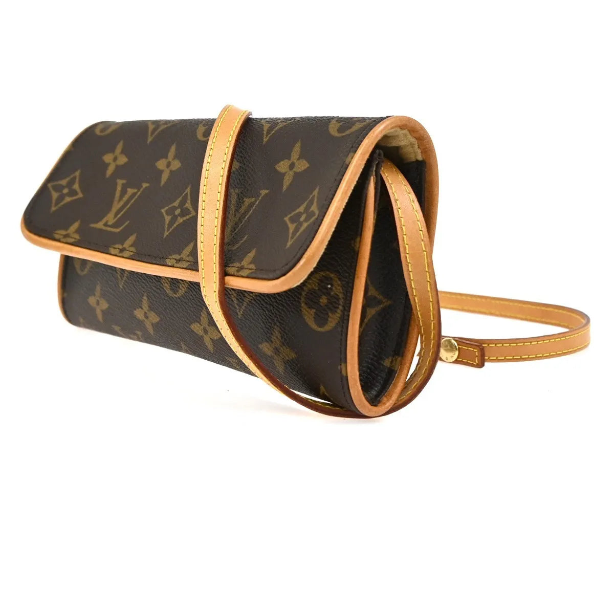 Louis Vuitton Twin Monogram Canvas, Brown, Canvas, Clutch