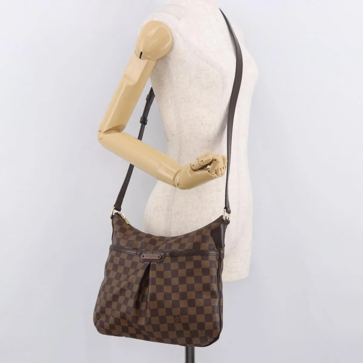 Louis Vuitton Bloomsbury Damier, Brown, Canvas, Shoulder Bag