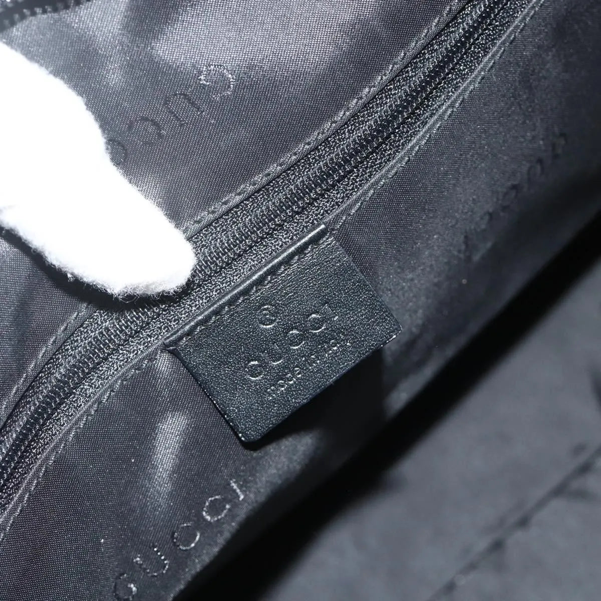 Gucci Double Pocket Hobo Nylon, Beige, Nylon, Shoulder Bag
