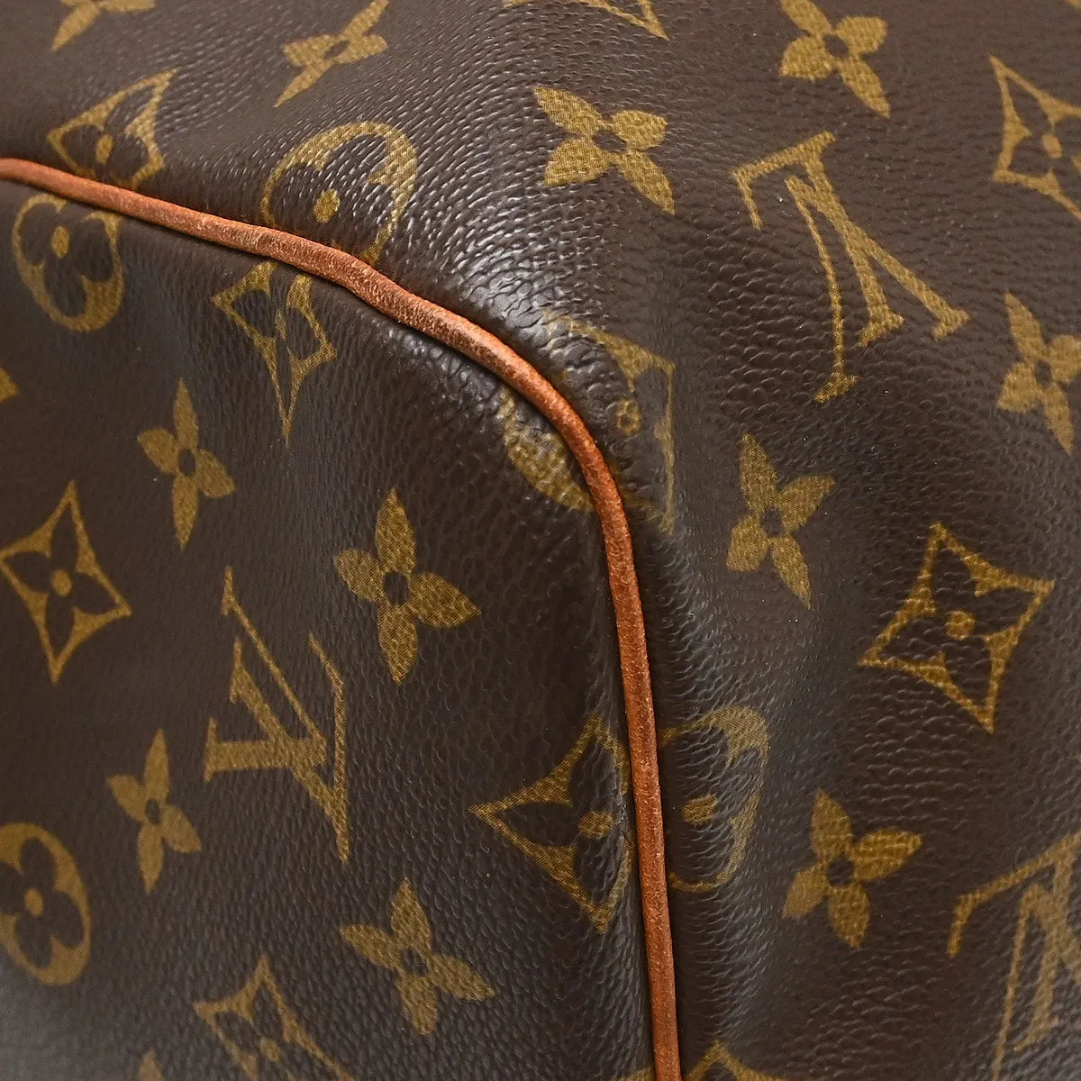 Louis Vuitton Keepall Monogram, Brown, Canvas, Travel Bag