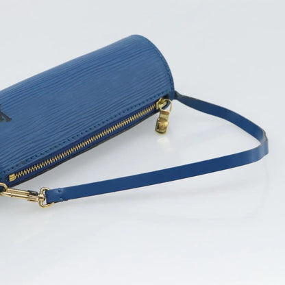 Louis Vuitton Soufflot Pochette Epi Leather, Blue, Leather, Clutch