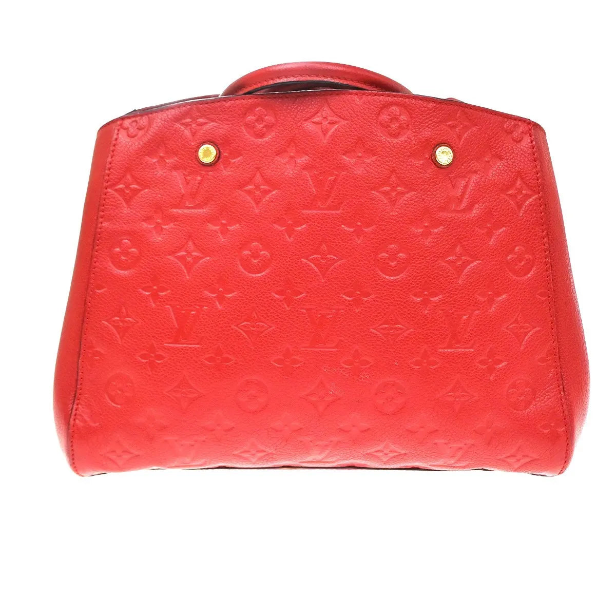 Louis Vuitton Montaigne Monogram Empreinte Leather, Red, Leather, Handbag