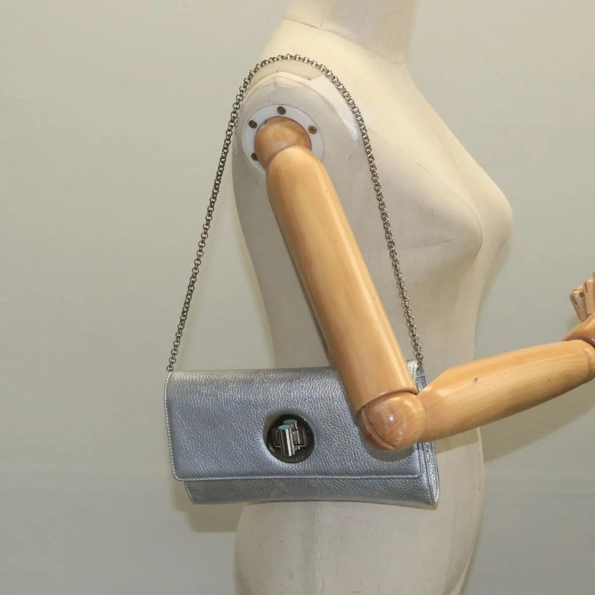 Tiffany & Co. Vintage Leather, Silver, Leather, Shoulder Bag