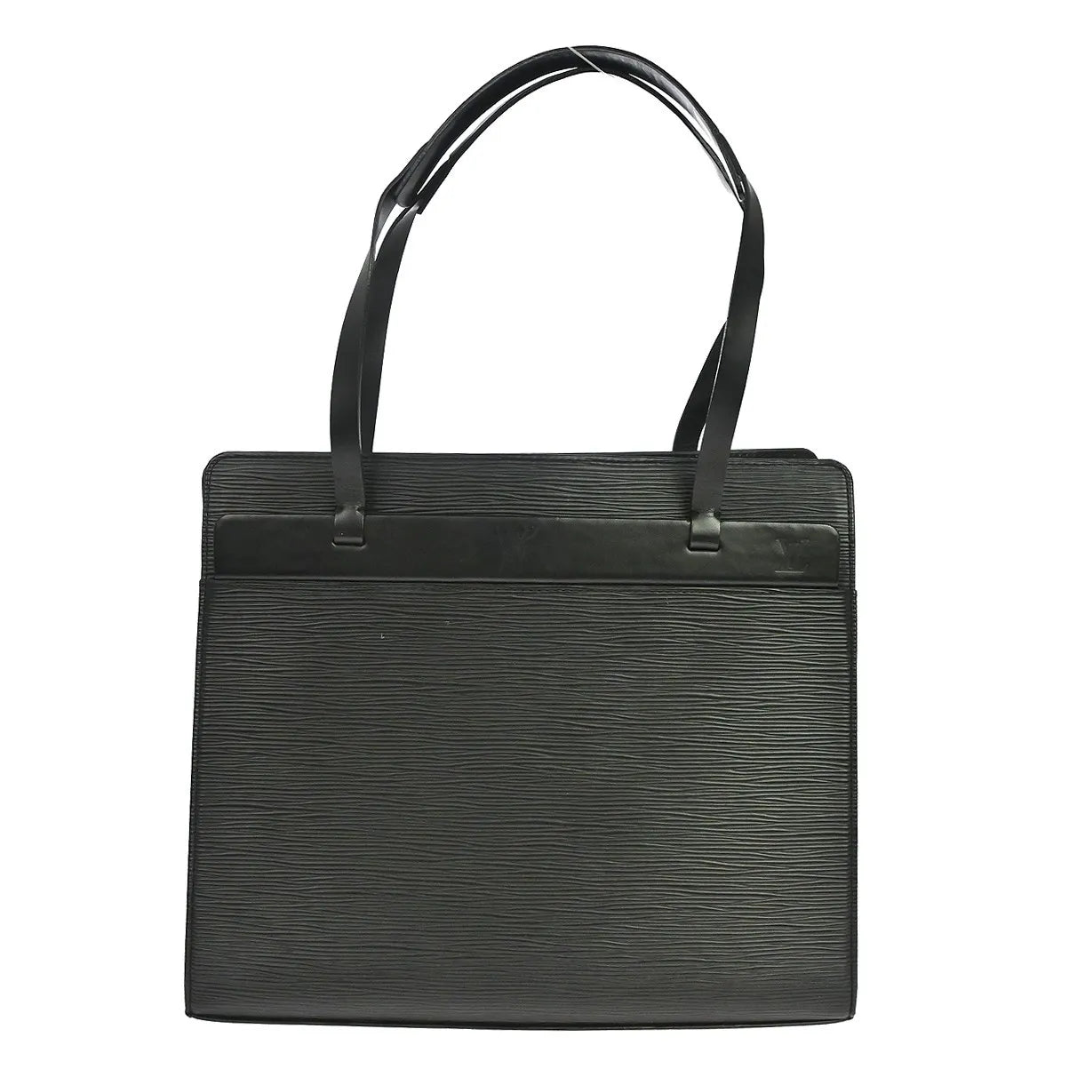 Louis Vuitton Croisette Epi, Black, Leather, Handbag