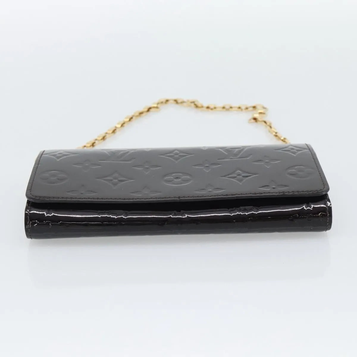 Louis Vuitton Sarah Chain Monogram Vernis, Burgundy, Patent Leather, Clutch